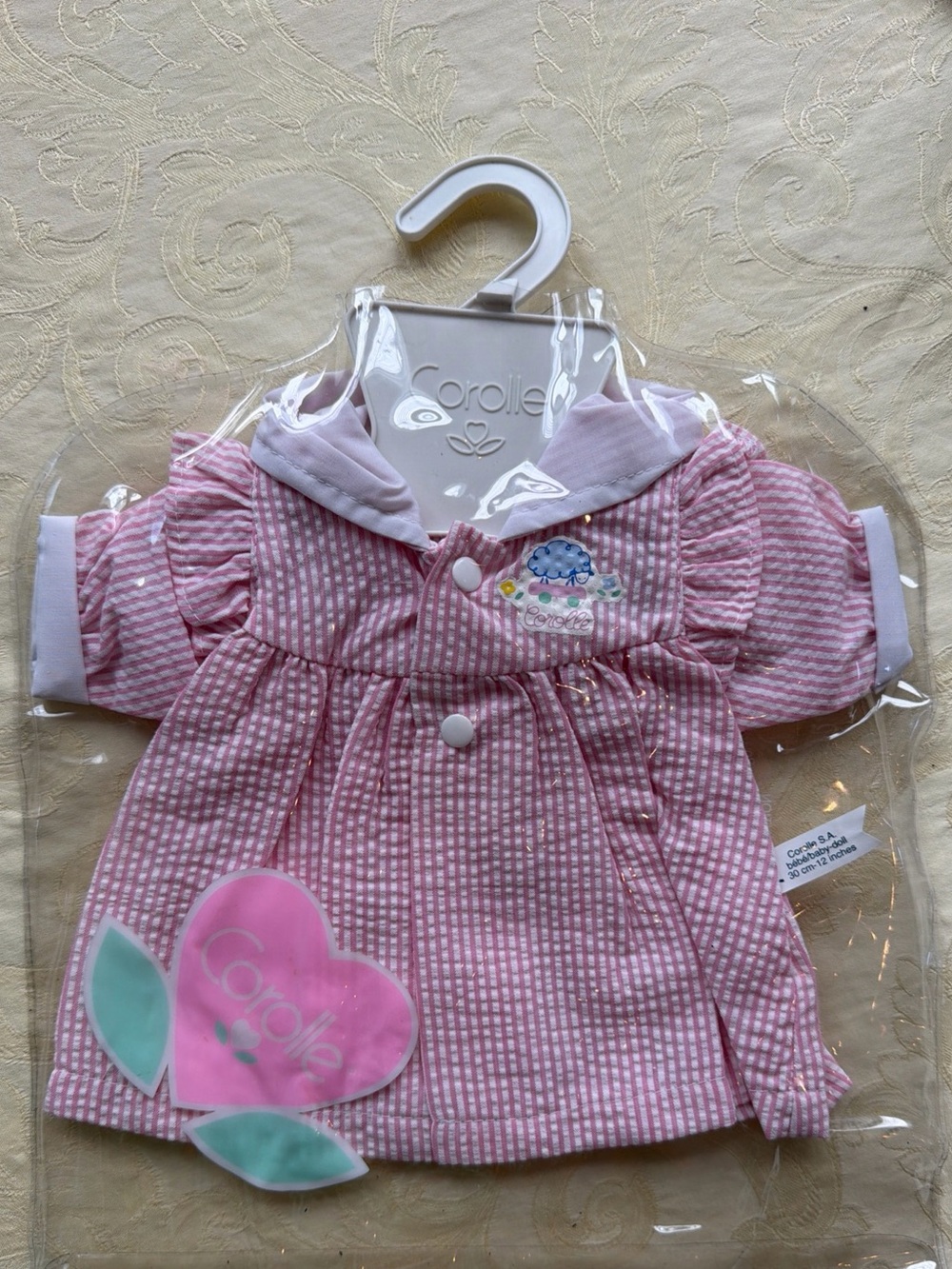 Vintage Corolle 12 inch Babydoll Spring Coat With Hood NWT